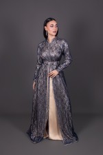 Caftan Kawtar - caftan marocain de mariée de cérémonie expédié à Paris
