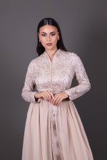 Takchita marocaine de cérémonie brodée main de cérémonie - Caftan Reyhana