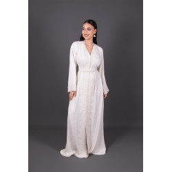 Marokkanischer Kaftan bestickt handperlt festlicher - Kaftan Wissal - online kaufen Hamburg
