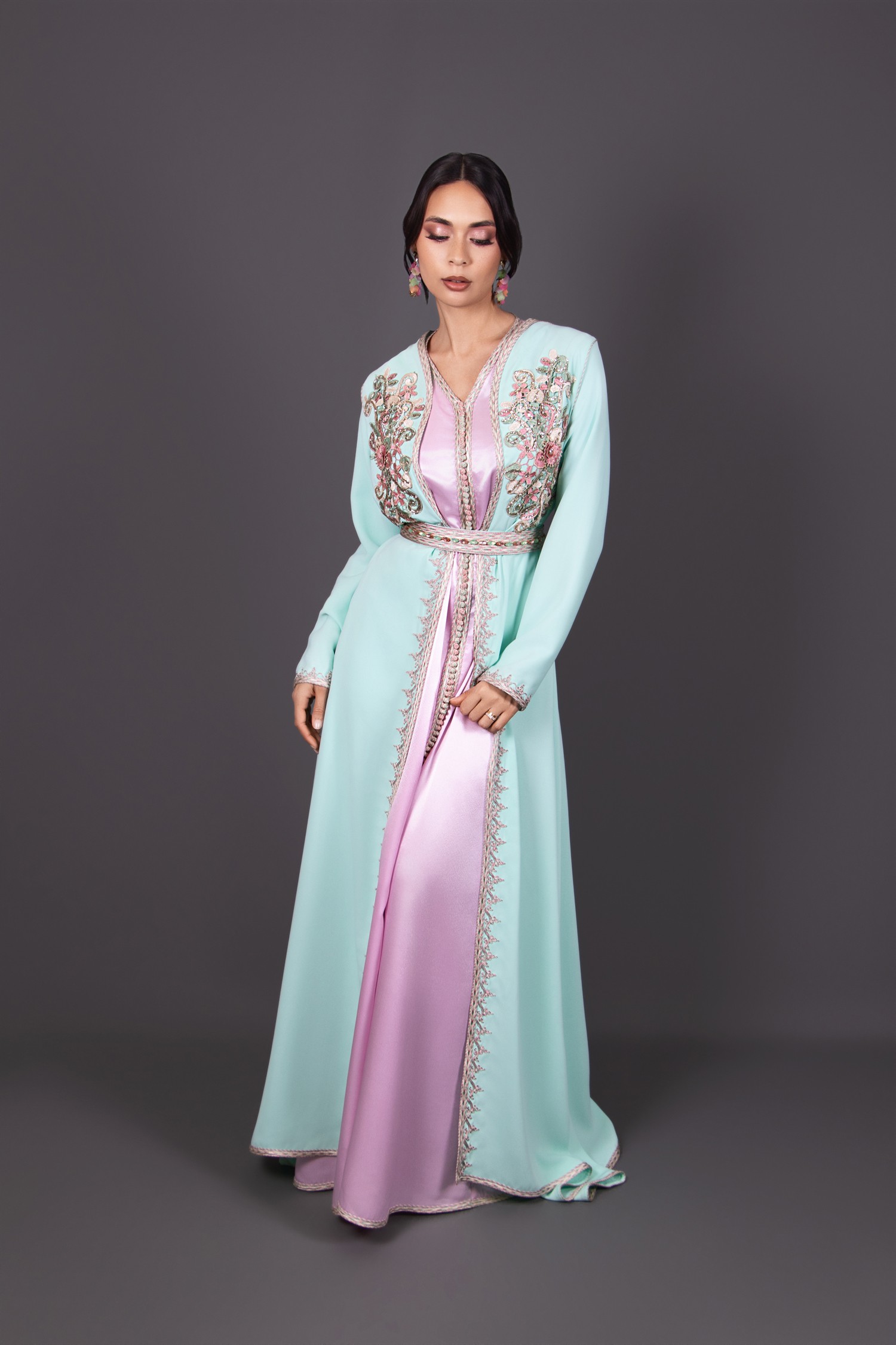 Caftan Nazha - tons pastel de cérémonie