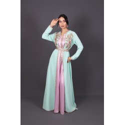 Caftan Nazha - tons pastel de cérémonie