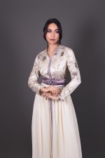 Takchita marocaine moderne de cérémonie - Caftan Sawsan sur mesure