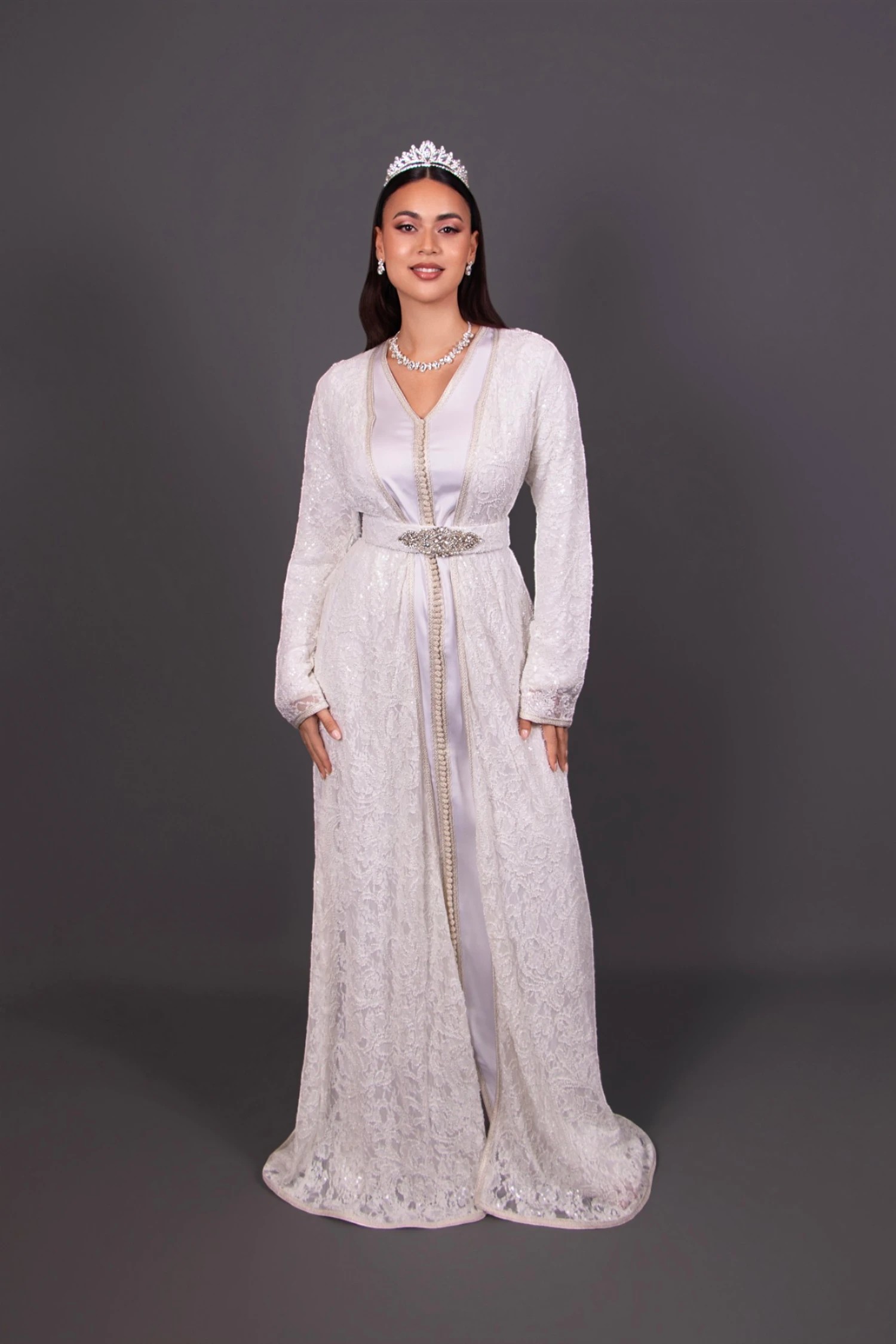 Caftan Ameera – Embroidered Prestige Takchita | Modern Moroccan Elegance